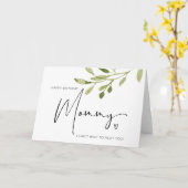 Carte Joyeuse maman d'anniversaire de Baby Bump Nouveau (Fleur jaune)