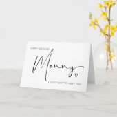 Carte Joyeuse maman d'anniversaire de la grossesse de bé (Fleur jaune)