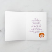 Carte Joyeuse maman d'anniversaire (fille) (Intérieur)
