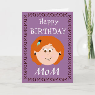 Carte Joyeuse maman d'anniversaire (fille)