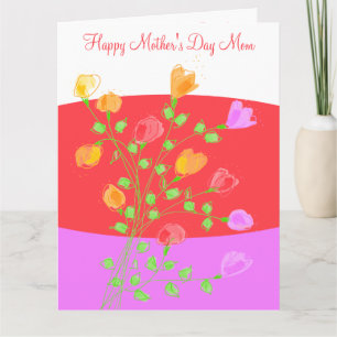 Carte Joyeuse maman de la fête des mères