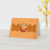 Carte Joyeuse maman de la Fête des Mères Basketball Mama (Fleur jaune)