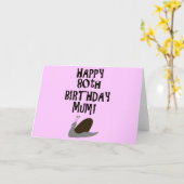 Carte Joyeuse maman du 80e anniversaire ! (Fleur jaune)