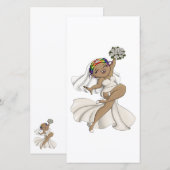 Carte Joyeuse mariée 13 (Devant / Derrière)