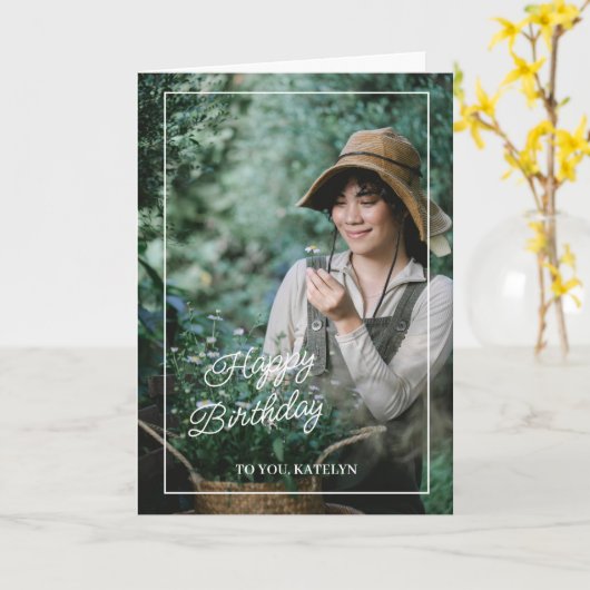 Carte Joyeuse Moments Anniversaire (Fleur jaune)