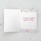 Carte Joyeuse nièce d'anniversaire, vous souhaitant une (Intérieur)