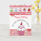 Carte Joyeuse nièce d'anniversaire, vous souhaitant une (Fleur jaune)