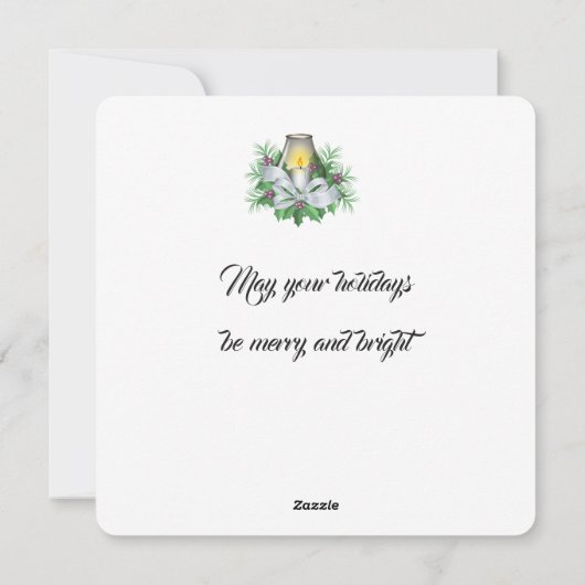 Carte Joyeuse Noël Appartement (Dos)