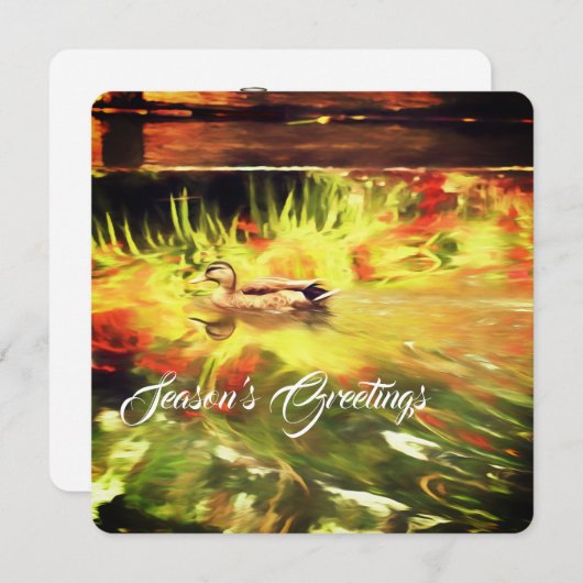 Carte Joyeuse Noël Appartement (Devant / Derrière)