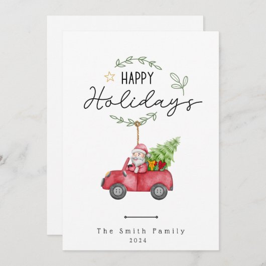 Carte Joyeuse Noël Appartement (Devant / Derrière)