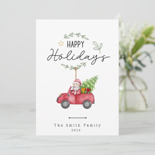 Carte Joyeuse Noël Appartement (Debout devant)