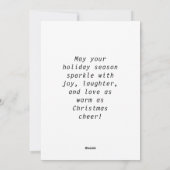 Carte Joyeuse Noël Appartement (Dos)