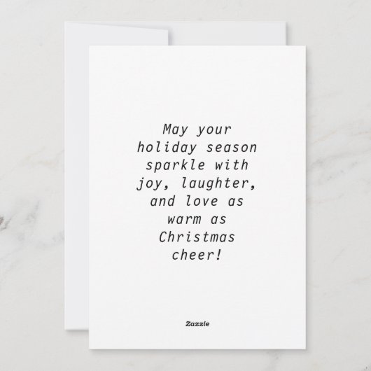 Carte Joyeuse Noël Appartement (Dos)