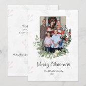 Carte Joyeuse Noël Appartement (Devant / Derrière)