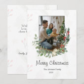Carte Joyeuse Noël Appartement (Devant / Derrière)
