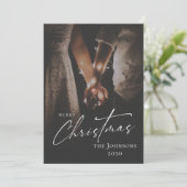 Carte Joyeuse Noir Et Blanc (Debout devant)