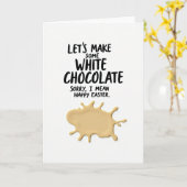 Carte Joyeuse Pâques Je Veux Du Gâteau (Fleur jaune)