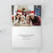 Carte Joyeuse Père Noël Photo Holiday (Intérieur)