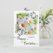 Carte Joyeuse photo d'anniversaire (Debout devant)