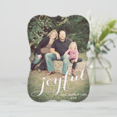 Carte Joyeuse Photo Holiday (Debout devant)