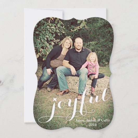 Carte Joyeuse Photo Holiday (Devant)