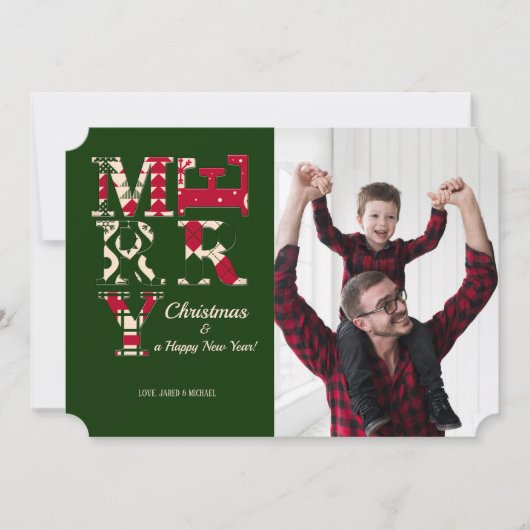 Carte Joyeuse Photo Holiday (Devant)