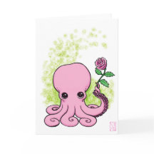 Joyeuse poulpe à fleurs