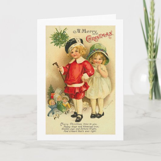 Carte Joyeuse pour enfants de Noël (Devant)
