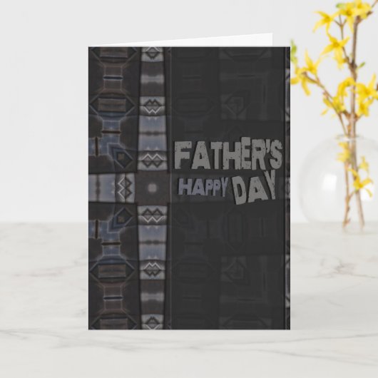 Carte Joyeuse pour les pères (Fleur jaune)