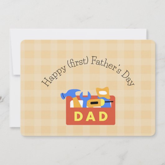 Carte Joyeuse première fête des pères (Devant)