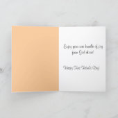 Carte Joyeuse première fête des pères bébé orteils (Intérieur)