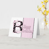 Carte Joyeuse princesse du 1er anniversaire (Fleur jaune)