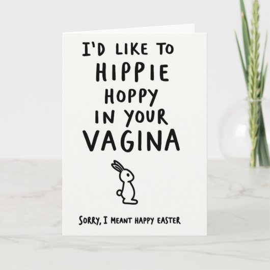 Carte Joyeuse Printemps Oups (Devant)