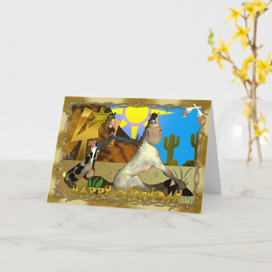 Carte Joyeuse prise de racines 4e anniversaire (Fleur jaune)