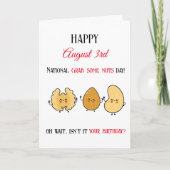 Carte Joyeuse prise nationale Jour des noix Anniversaire (Devant)