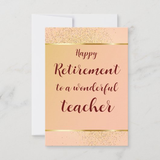 Carte Joyeuse retraite Pasteur Docteur Enseignant Avocat (Devant)