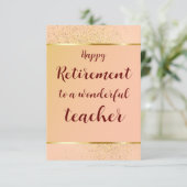 Carte Joyeuse retraite Pasteur Docteur Enseignant Avocat (Debout devant)