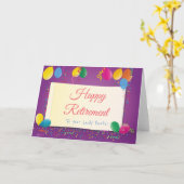 Carte Joyeuse Retraite pour Vos Parties Féminines (Fleur jaune)