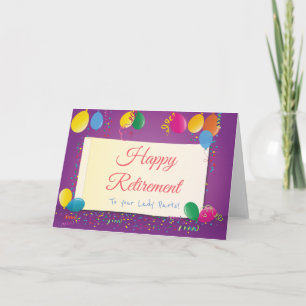 Carte Joyeuse Retraite pour Vos Parties Féminines