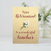 Carte Joyeuse retraite professeur merci (Debout devant)