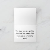 Carte Joyeuse Roulette 40e anniversaire (Intérieur)