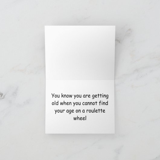 Carte Joyeuse Roulette 43e anniversaire (Intérieur)