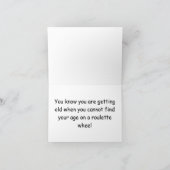 Carte Joyeuse Roulette 64e anniversaire (Intérieur)