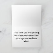 Carte Joyeuse Roulette 98e anniversaire (Intérieur)