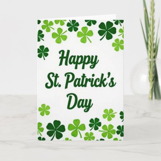 Carte Joyeuse Saint-Patrick (Devant)