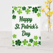 Carte Joyeuse Saint-Patrick (Fleur jaune)
