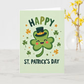 Carte Joyeuse Saint-Patrick (Fleur jaune)