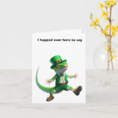 Carte Joyeuse Saint-Patrick (Fleur jaune)