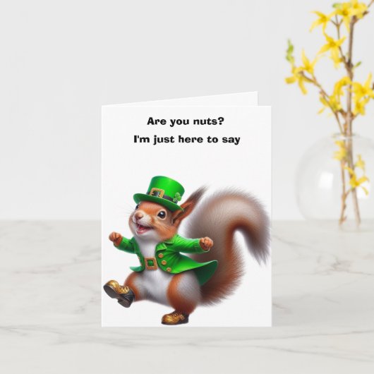 Carte Joyeuse Saint-Patrick (Fleur jaune)
