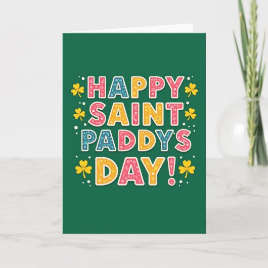 Carte Joyeuse Saint-Patrick (Devant)